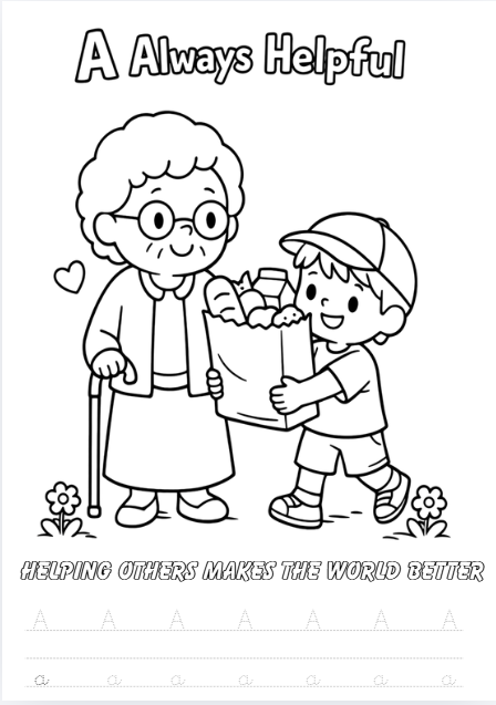 ABC Coloring Book - Real Life Skills