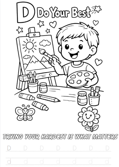 ABC Coloring Book - Real Life Skills