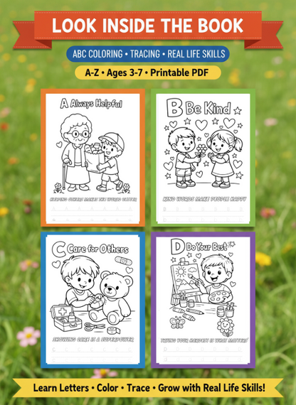 ABC Coloring Book - Real Life Skills